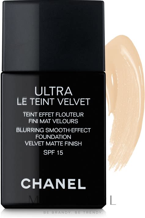 chanel fond de ten|ULTRA LE TEINT VELVET Blurring smooth.